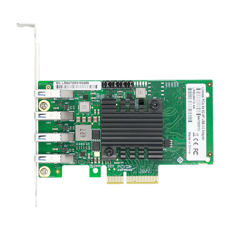 LRSU9A72-4A PCIe x4 4-Port USB3.0 Card